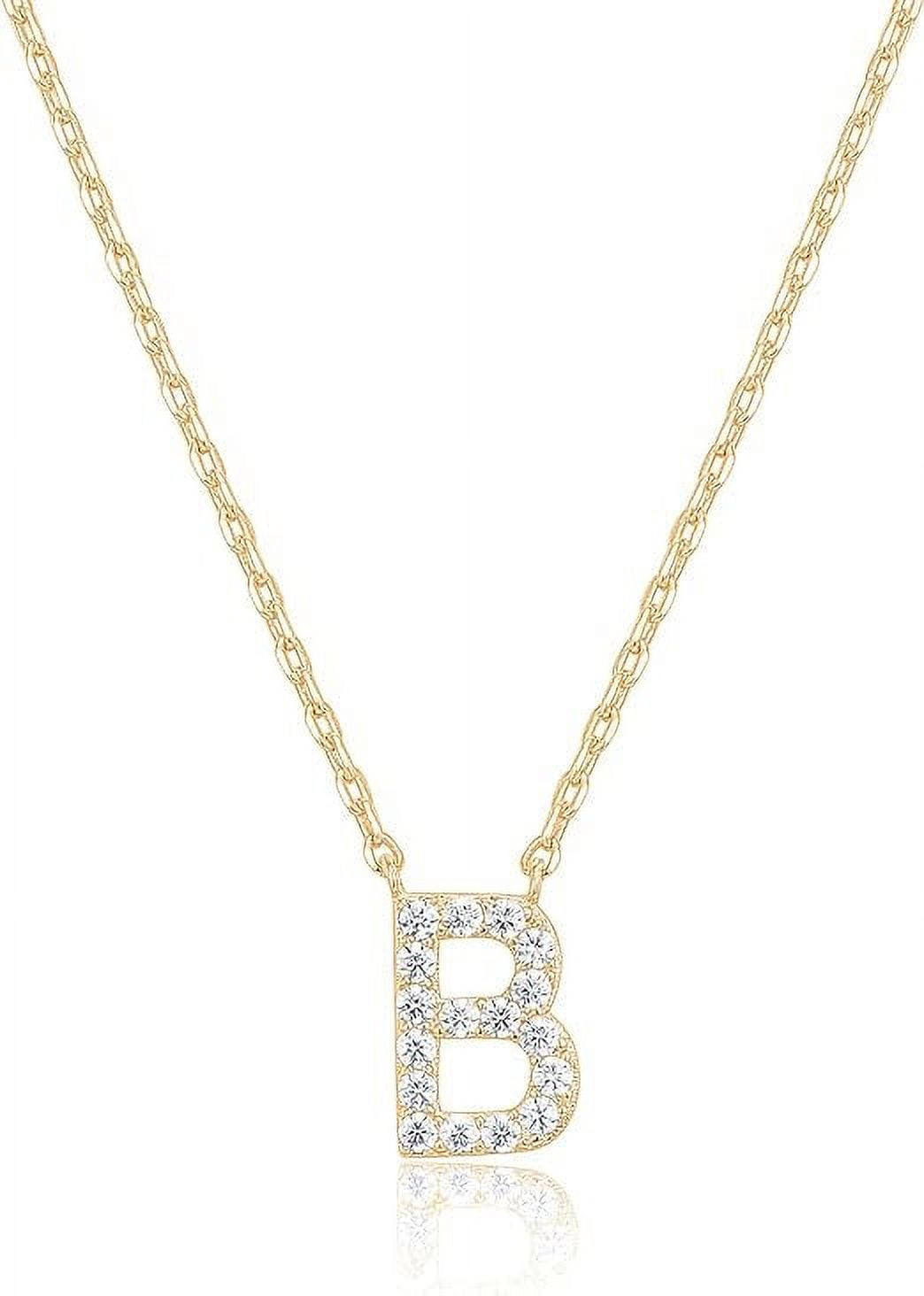 Pavoi 14K Gold Plated Personalized Initial Necklace