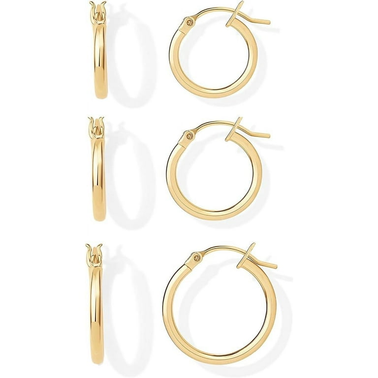 Small thin sterling silver hoop earrings best sale