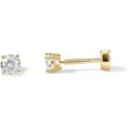 thumbnail image 1 of PAVOI Crystal Stud Earrings, Clear Cubic Zirconia, Yellow Gold Plated 925 Sterling Silver Post, 1 of 6