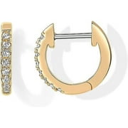 PAVOI Womens 14K Yellow Gold-Plated-Base Cubic Zirconia Cuff Earring
