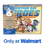 Spin Master Games, PAW Patrol 6-Pack of Wooden Jigsaw Puzzles, for Ages 3 and up