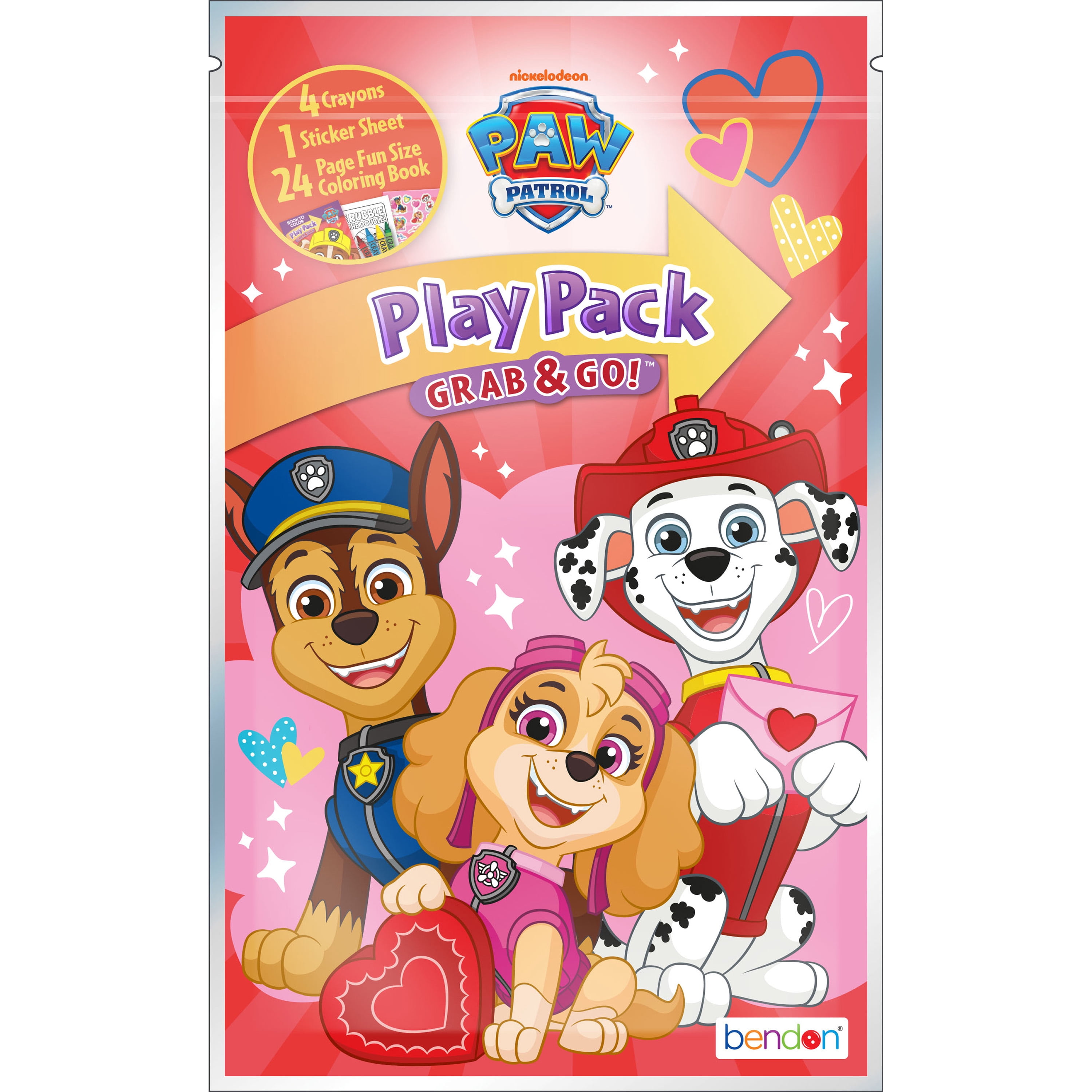 Paw Patrol Valentine's Day Grab & Go Play Pack