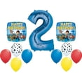 thumbnail image 1 of PAW PATROL Chase Dog 2nd #2 Blue 11 Piece Birthday Party Mylar Latex Balloons, 1 of 7