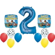 PAW PATROL Chase Dog 2nd #2 Blue 11 Piece Birthday Party Mylar and Latex Balloons Set