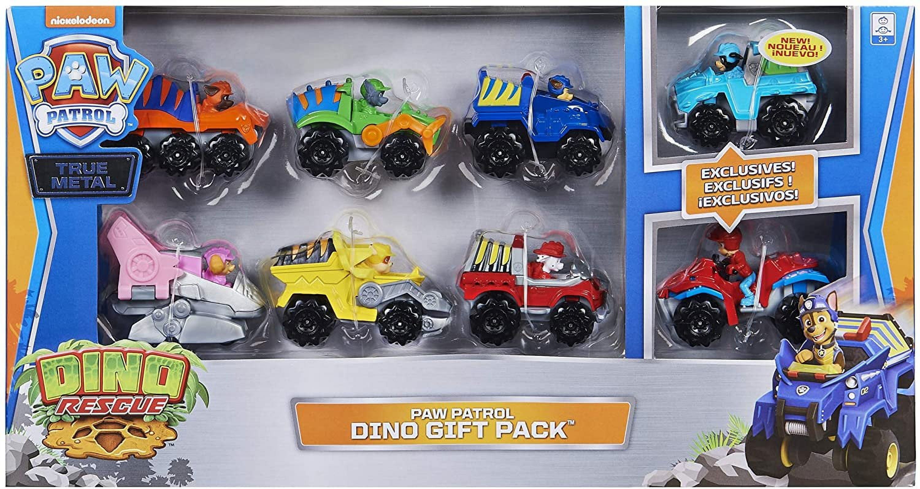 PAW PATROL La 6059296 Children's Toy Set of 8 True Metal Dino Rescue Vehicles