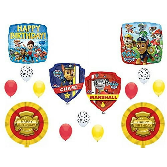 PAW PATROL MARSHALL Birthday Balloons Decoration Supplies Party Chase Ryder