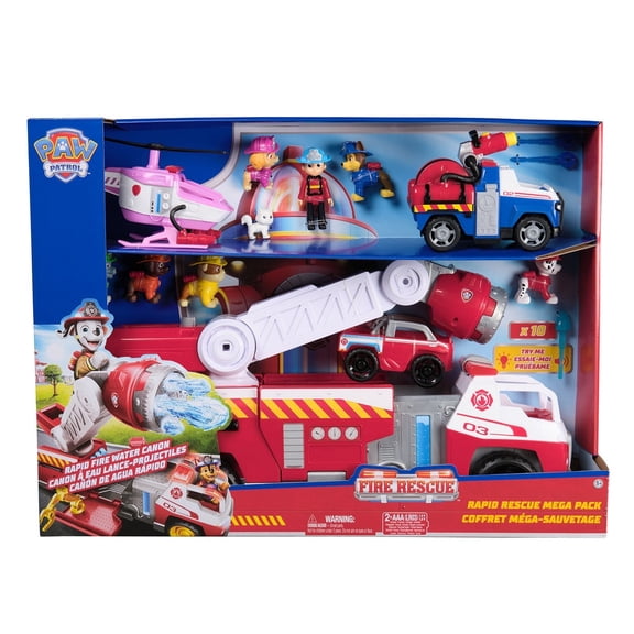 PAW PATROL RAPID RESCUE MEGA PACK - FIRE RESCUE 20+ PIECES