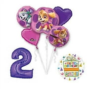 PAW PATROL SKYE & EVEREST 2nd Birthday Party Balloons Supplies Chase Ryder