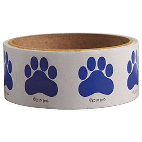 PAW PRINT STICKERS-BLUE/100 RL