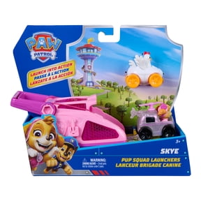 PAW Patrol Skye Pup Squad Launchers with Chickaletta Vehicle 2-Pack, Kids Toys for Boys and Girls Ages 3 and Up