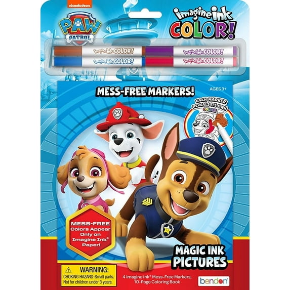 PAW Patrol 10-Page Imagine Ink Mess Free Coloring Book