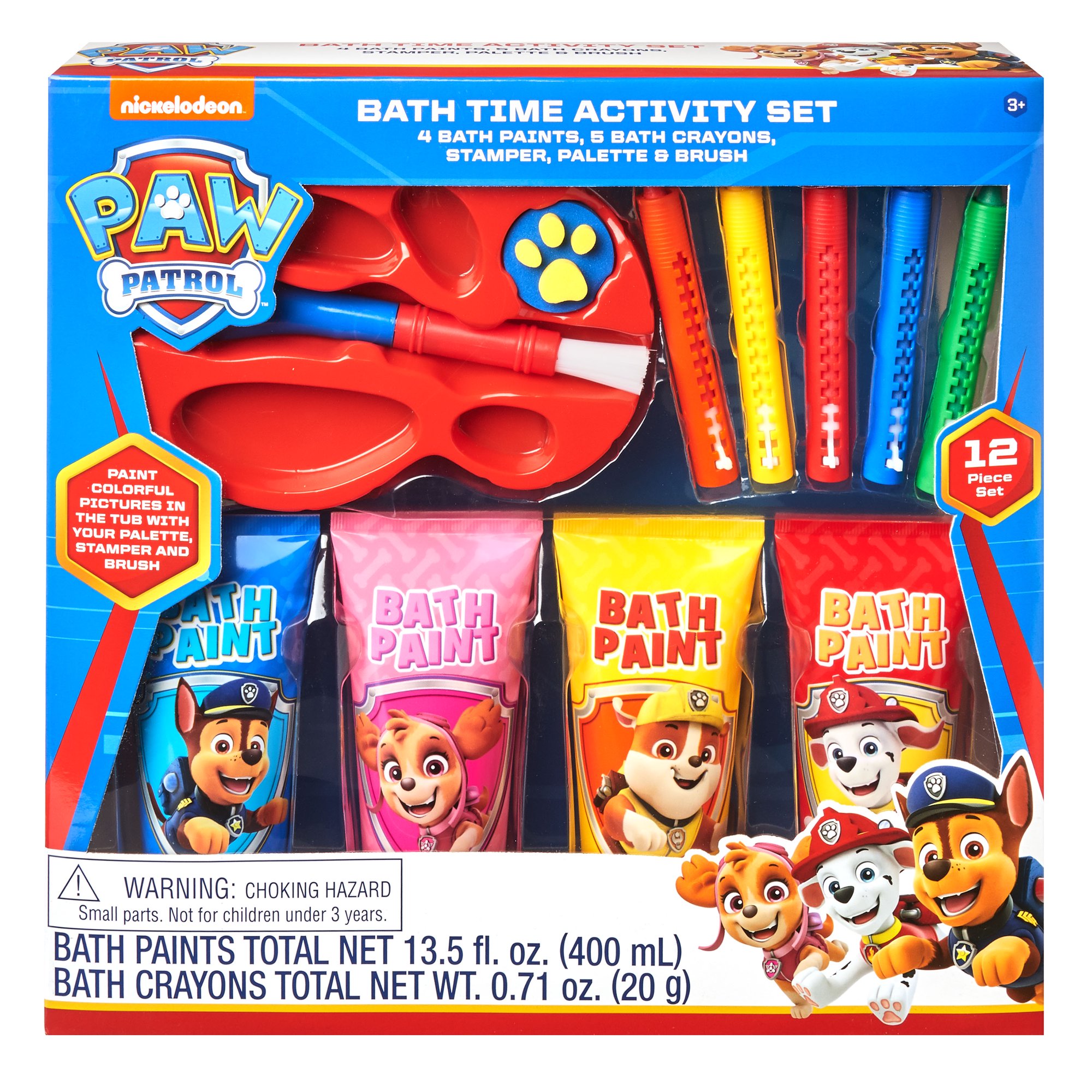 PAW Patrol 12-Piece Bath Time Paint and Crayon Activity Set