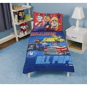 PAW Patrol 4-Piece Toddler Bedding Set, Blue, Boy