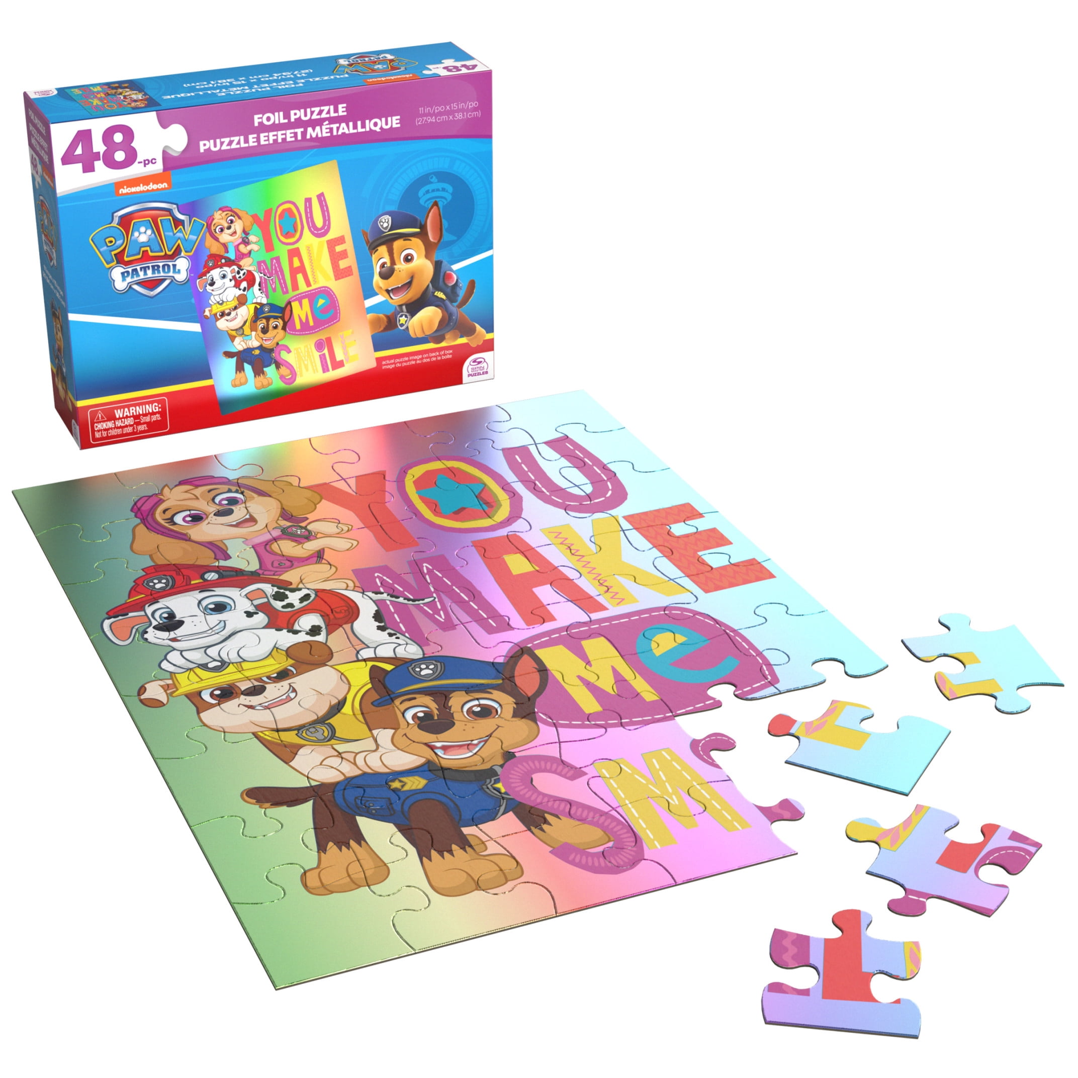 PAW Patrol, 48-Piece Foil Kids Puzzle, for Families and Kids Ages 4 and up