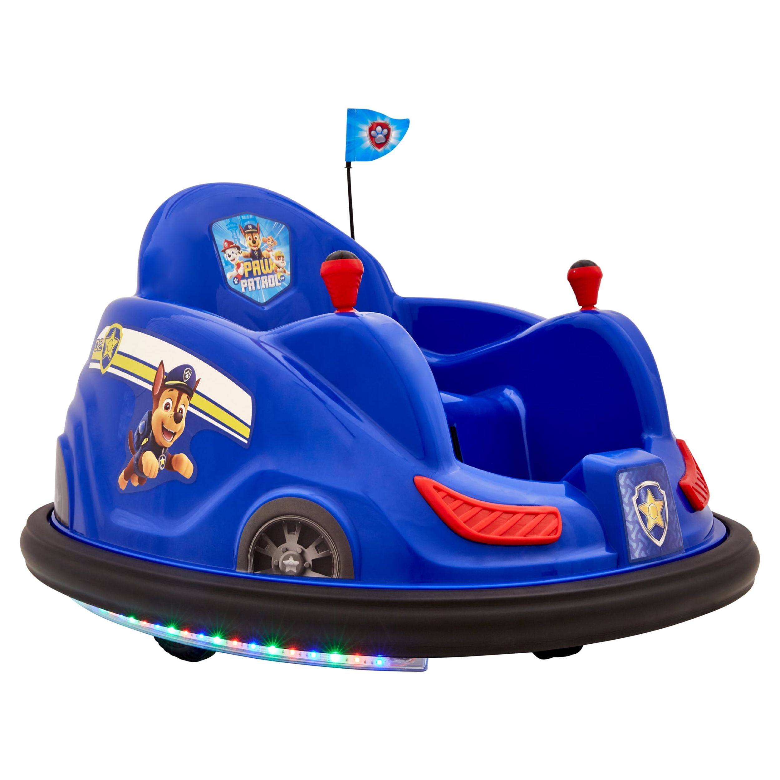 PAW Patrol 6 Volts Bumper Car, Battery Powered Ride on, Fun LED Lights  Includes, Charger, Ages 1.5 - 4 Years, for Boys and Girls 