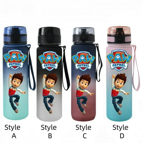 PAW Patrol 650ml Fitness and Sports Drinking Plastic Anti-drip Water Bottle, Children and Students Capacity