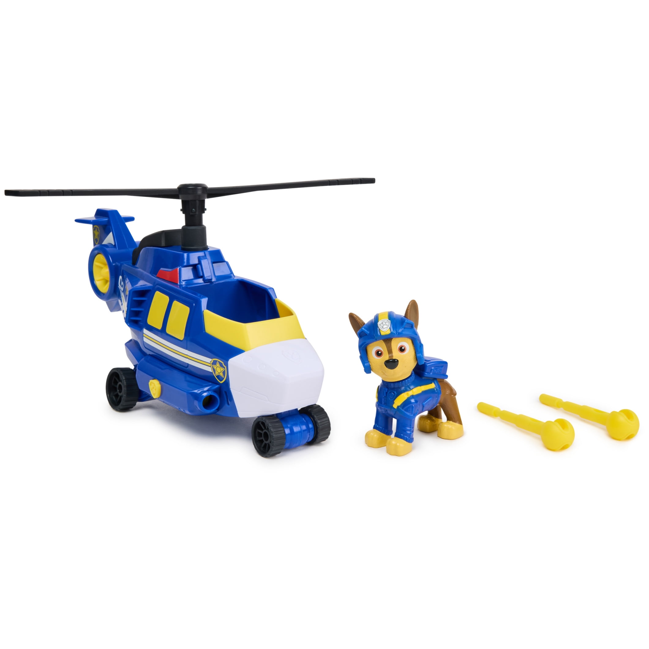 PAW Patrol: Air Rescue Helicopter Vehicle with Projectile Launcher & Chase Collectible Action Figure for Kids Ages 3+