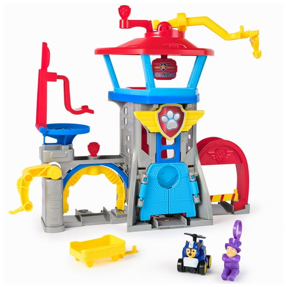 PAW Patrol: Air Rescue, Pup Squad Airport Playset with Chase Vehicle for Kids Ages 3+