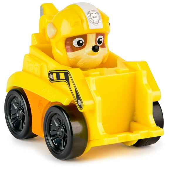 PAW Patrol: Air Rescue, Pup Squad Racers Rubble, Bulldozer-Themed Vehicle for Kids Ages 3+