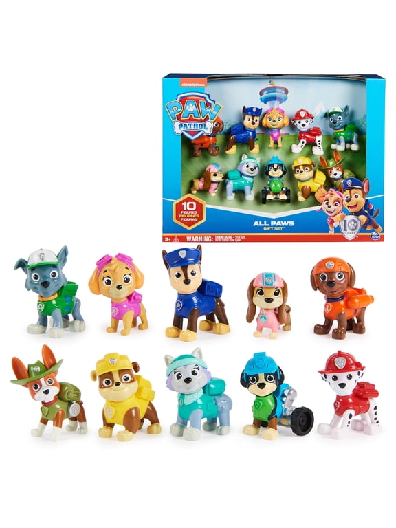 , All Paws on Deck, 10 Collectible Toy Figures Gift Pack for Kids Ages 3+
