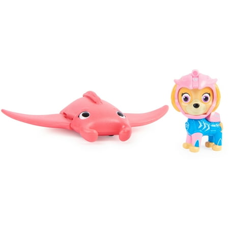 PAW Patrol, Aqua Pups Skye and Manta Ray Action Figures Set, Kids Toys for Ages 3 and up