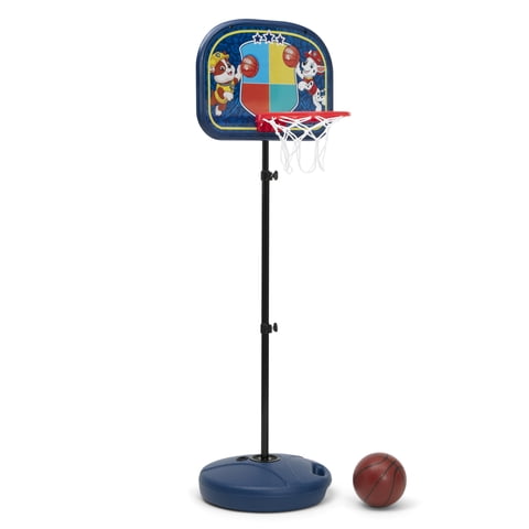 PAW Patrol Basketball Hoop Set by Delta Children - Includes Hoop, Ball and Pump, Blue