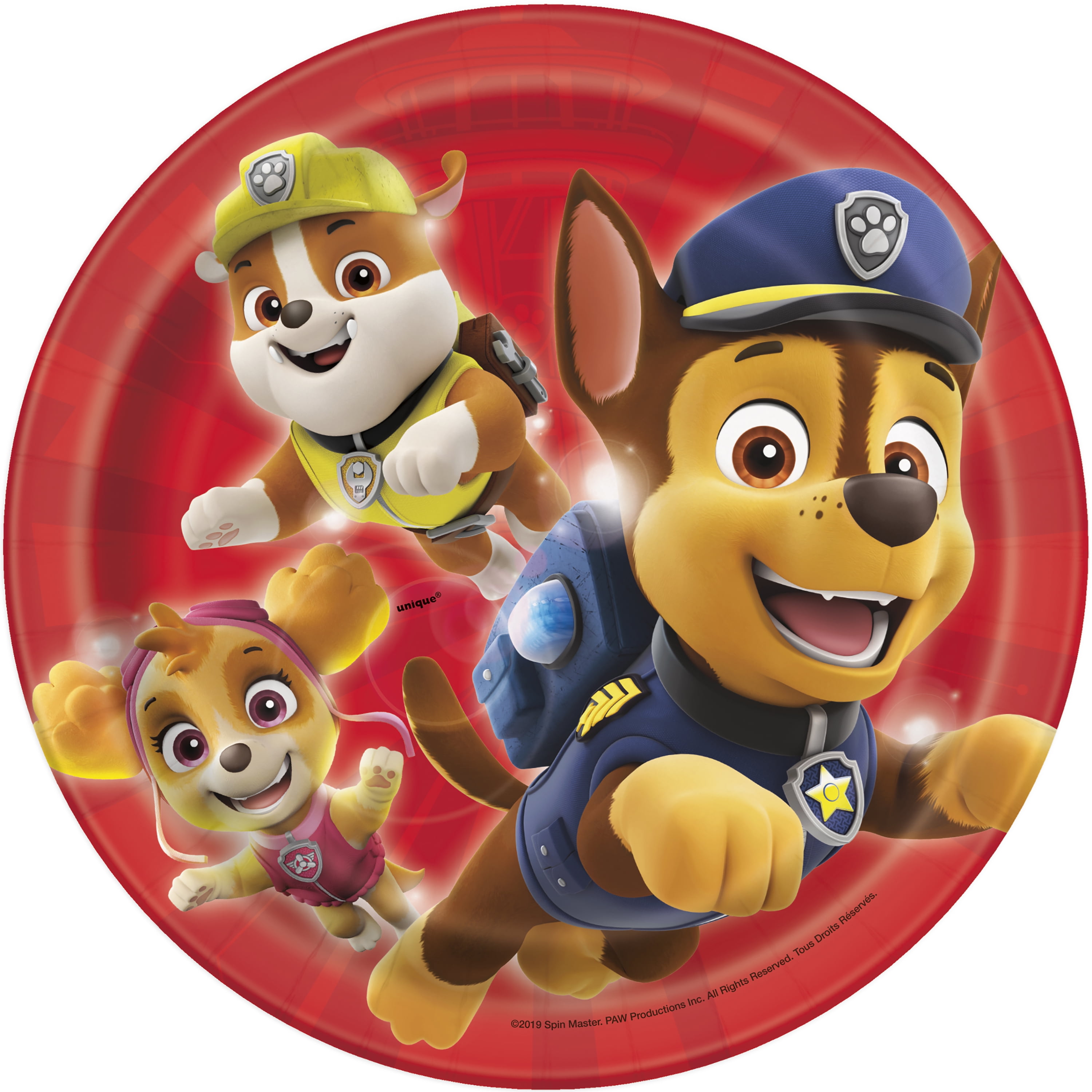 PAW Patrol Birthday Paper Dessert Plates, 7in, 8ct