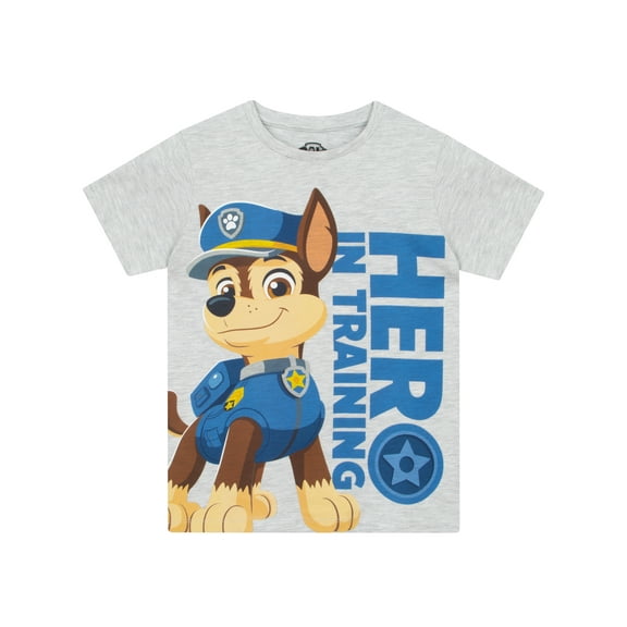 PAW Patrol Boys Chase T-Shirt Gray Sizes 2T-8