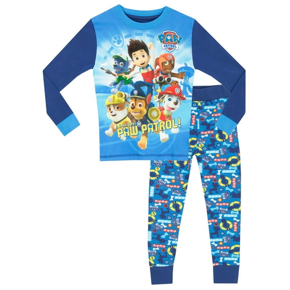 PAW Patrol Boys Long Sleeve Pajamas, Sizes 2T-8
