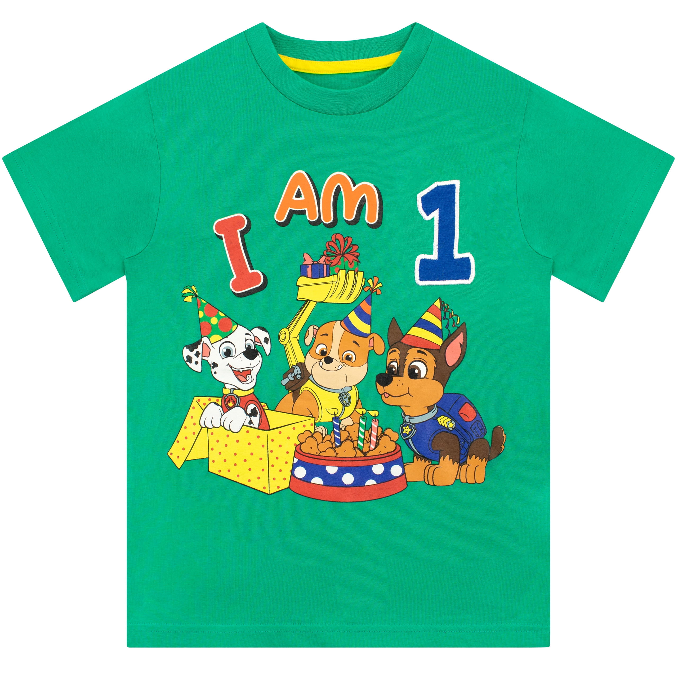 PAW Patrol Boys Short Sleeve Birthday I AM 1 T Shirt