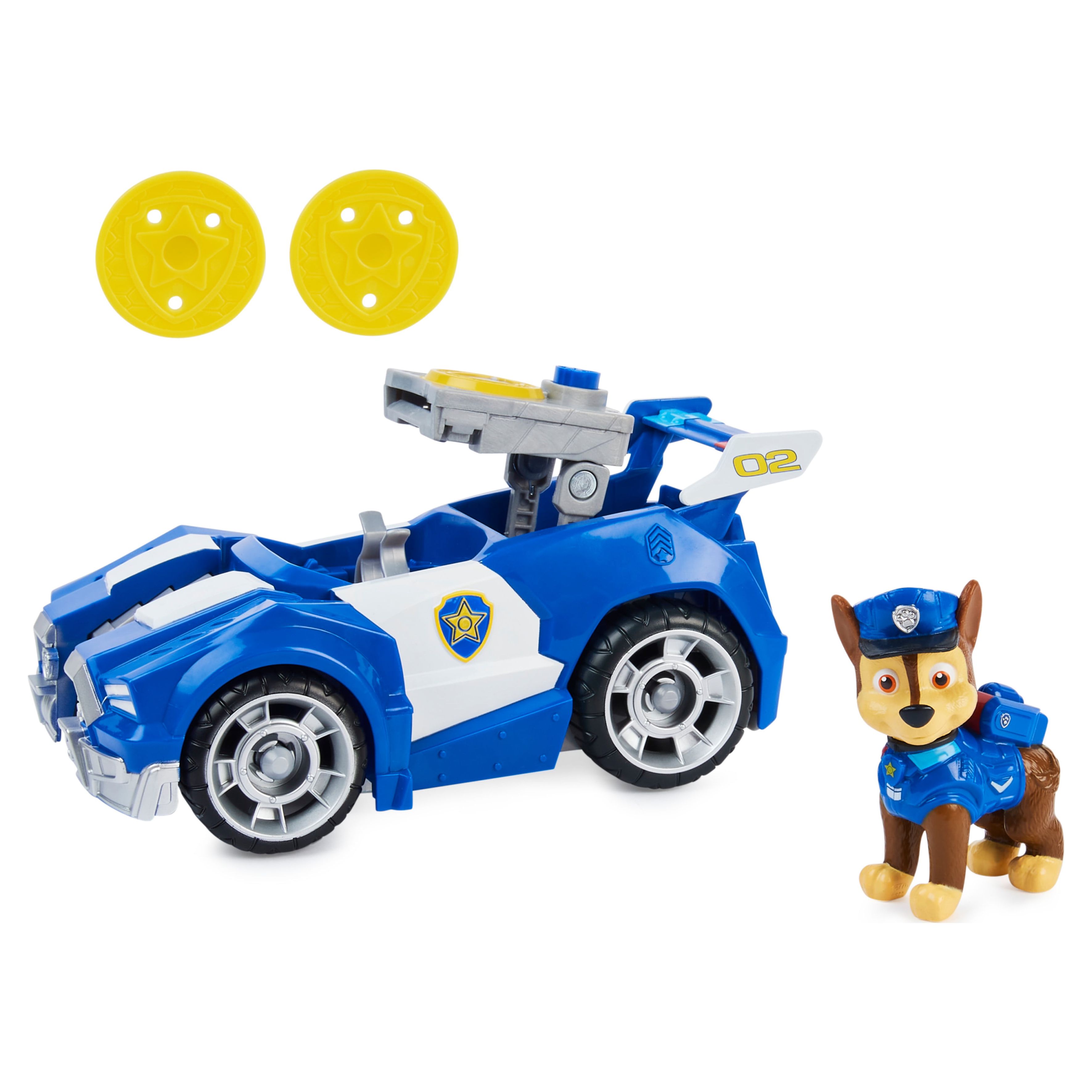 PAW Patrol Chase Deluxe Transforming Movie Vehicle Walmart