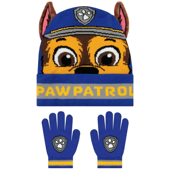 PAW Patrol Chase Winter Hat And Gloves Set One Size