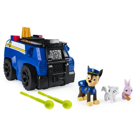 PAW Patrol, Chase’s Ride ‘n’ Rescue, Transforming 2-in-1 Playset and Police Cruiser, for Kids Aged 3 and Up