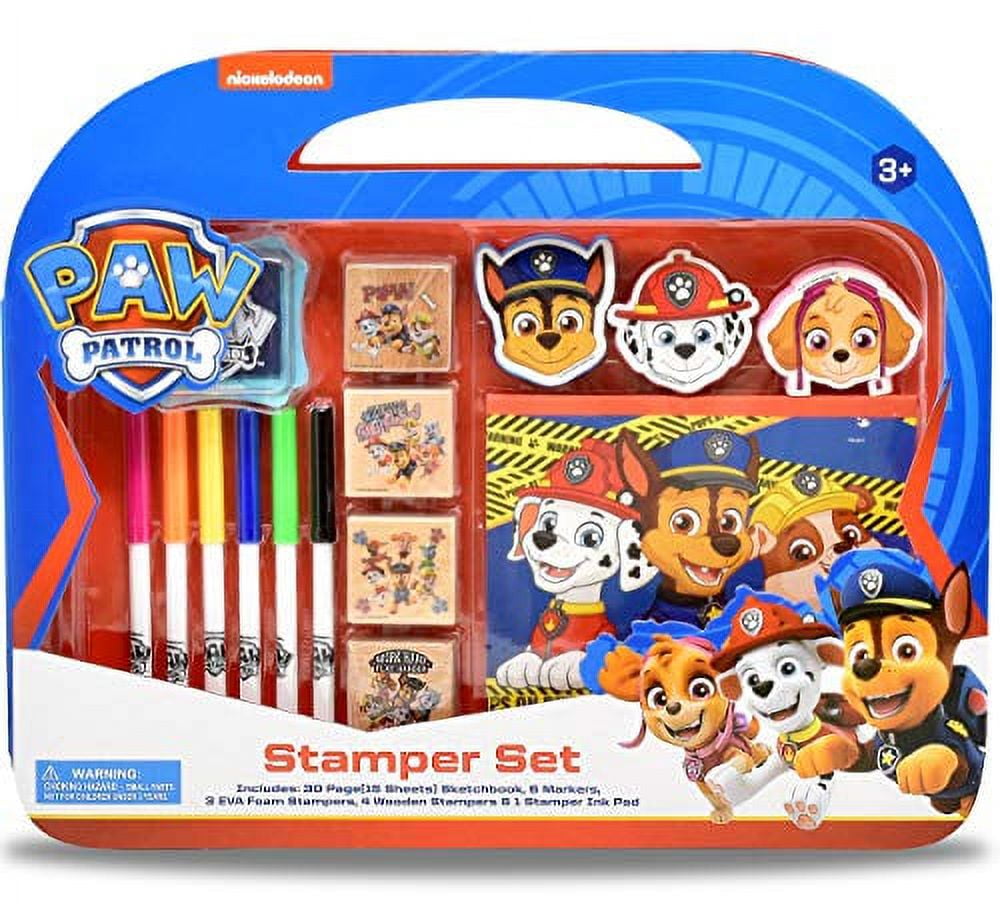 Paw Patrol 50 Piece Paw Patrol Drawing Case with Felt Tip Colouring Pens,  Children's Paint and Coloured Pencils for Children's Crafts, Gift for Boys