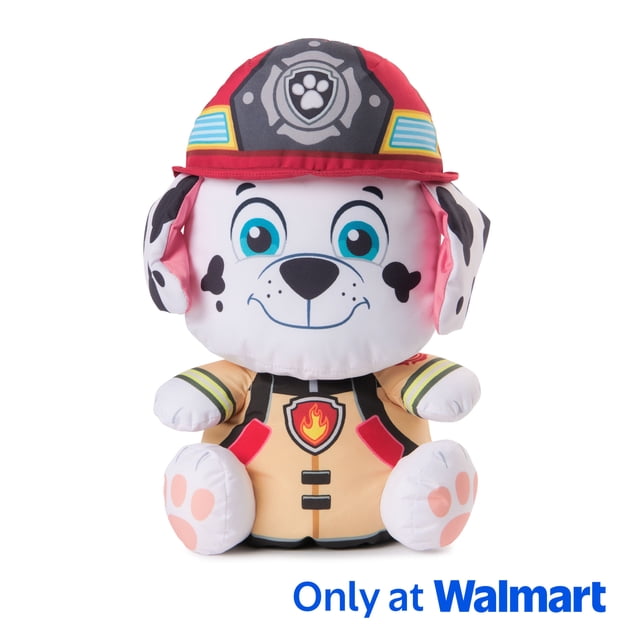 PAW Patrol: Fire Rescue Marshall Swisheez Plush, Squishy Stuffed Animal for Ages 3 and up