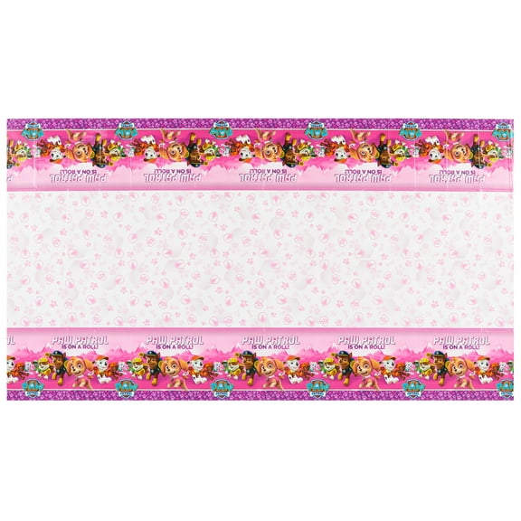PAW Patrol Girl Plastic Table Cover, 54" x 96"