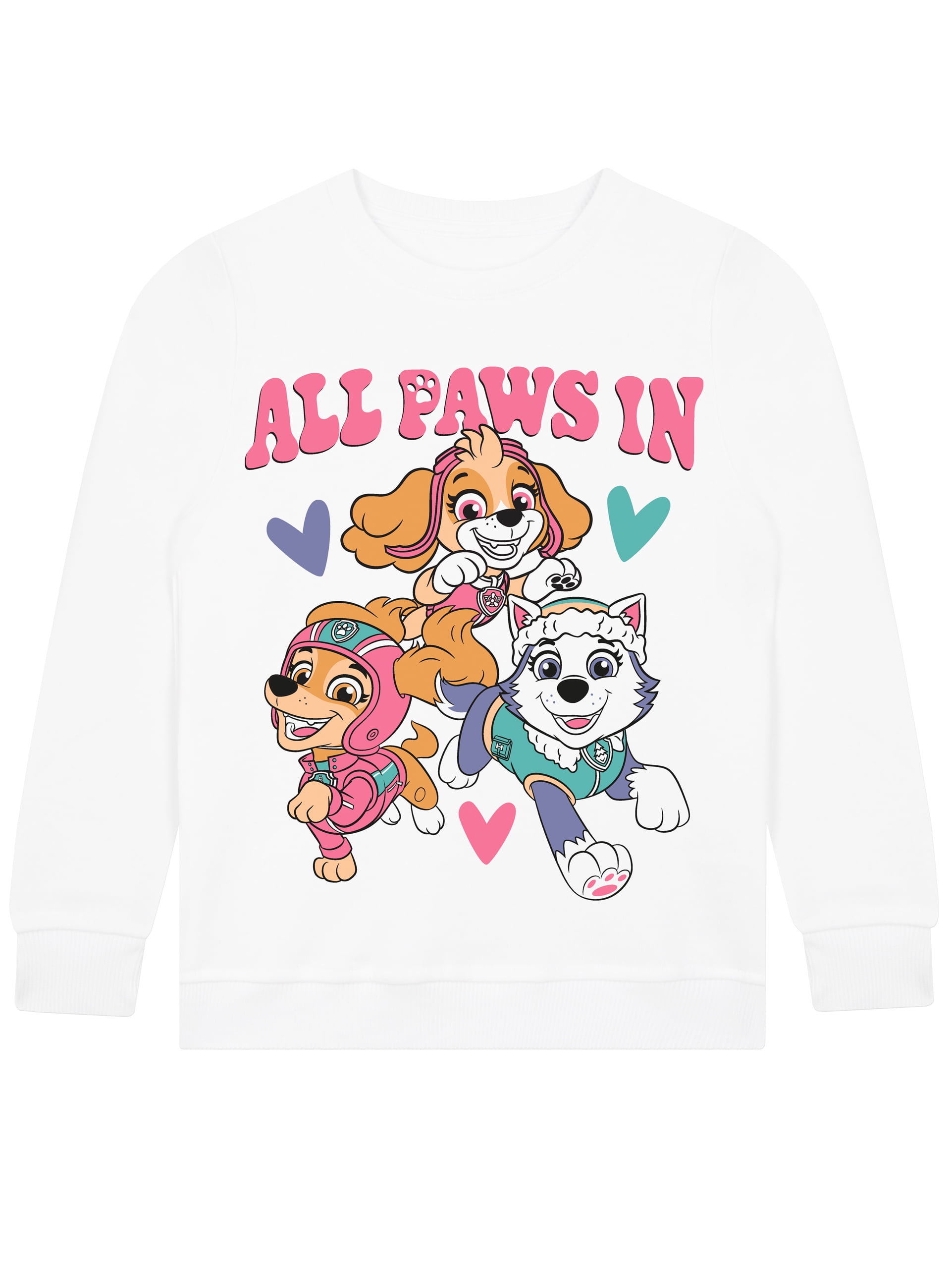 Paw Patrol - Brandclub - PAW Patrol Girls Everest, Liberty And Skye Sweater  White Sizes 4-8