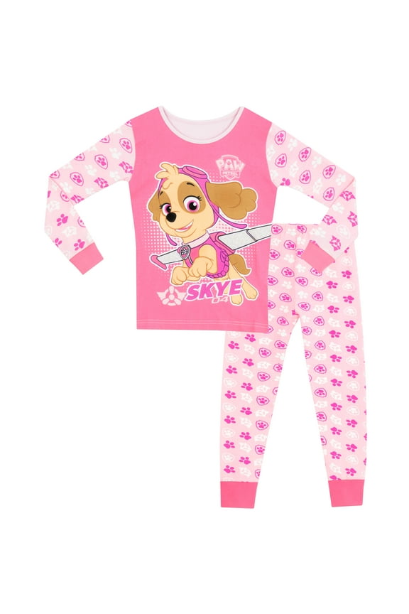 Girls Long Sleeve Pajamas, Sizes 18M-7