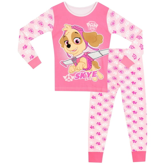 PAW Patrol Girls Long Sleeve Pajamas, Sizes 18M-7
