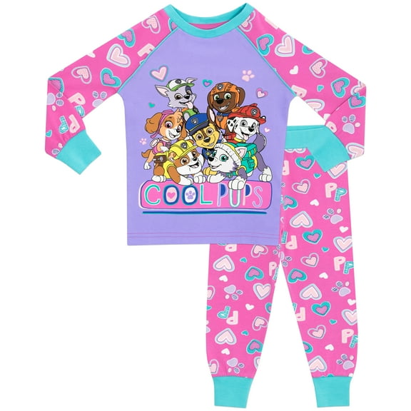 PAW Patrol Girls Long Sleeve Pajamas, Sizes 2T-8