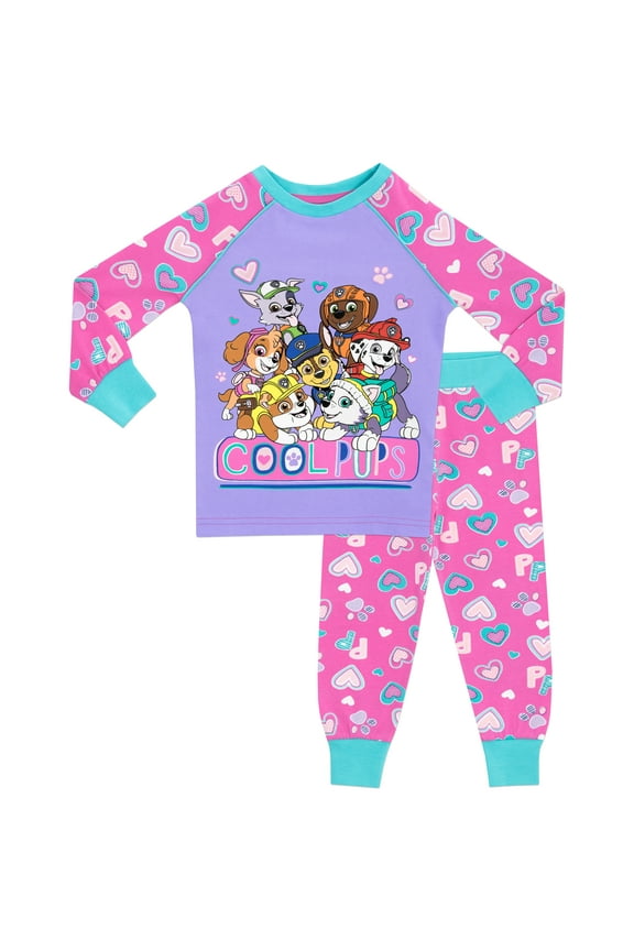 Girls Long Sleeve Pajamas, Sizes 2T-8