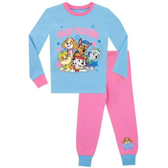 PAW Patrol Girls Long Sleeve Pajamas, Sizes 18M-8