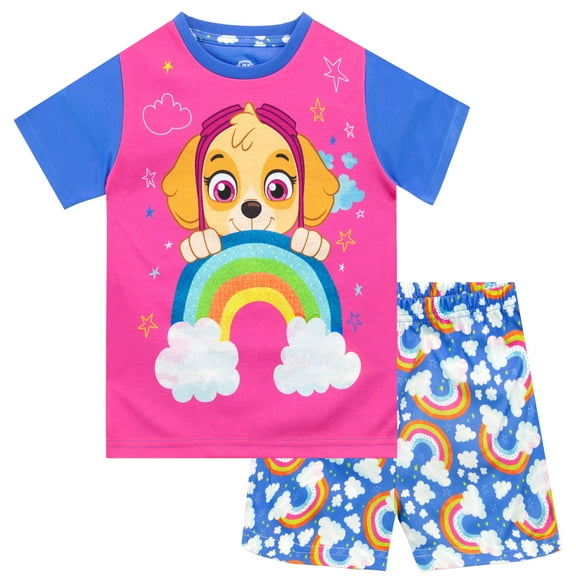 PAW Patrol Girls Short Sleeve & Leg Pajamas, Sizes 2T-8