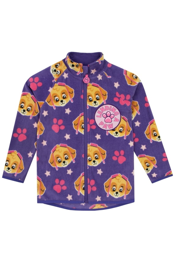 Girls Skye Fleece Jacket Purple Sizes 2T-8
