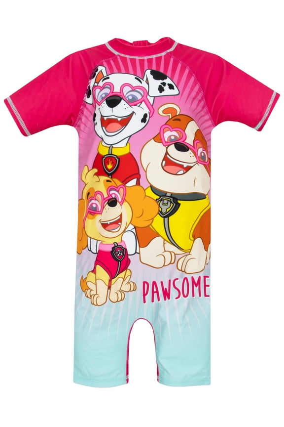 Girls Surfsuit Sky Pink Sizes 2T-8