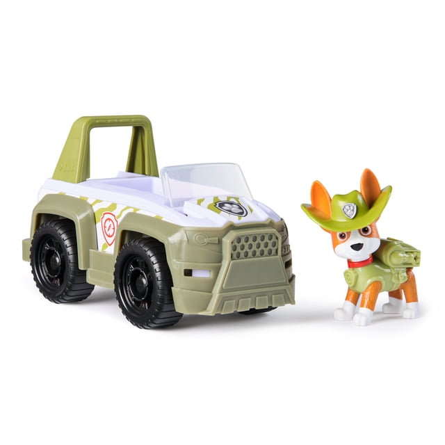 PAW Patrol Jungle Vehicle with Collectible Tracker Figure, Sustainably Minded Toys for Kids Ages 3+
