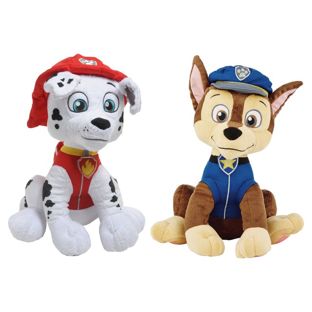 PAW Patrol Kids Chase and Marshall Cuddle Pillow Buddy Set, 2Piece
