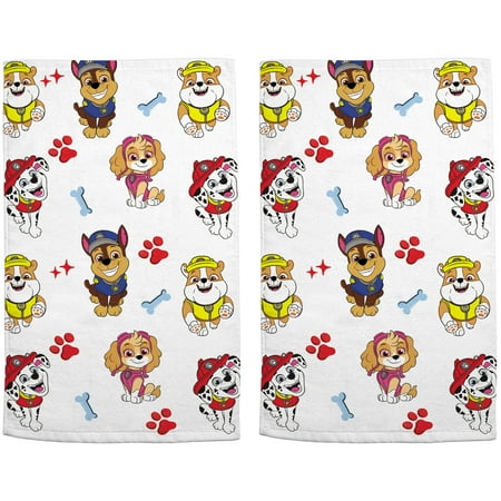 PAW Patrol Hand Towel Set, 2-Pack, Cotton, Nickelodeon