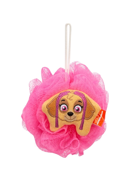 Kids Skye Bath Loofah Pouf, Pink