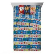 PAW Patrol Kids Twin Sheet Set, Blue and Gray, Nickelodeon